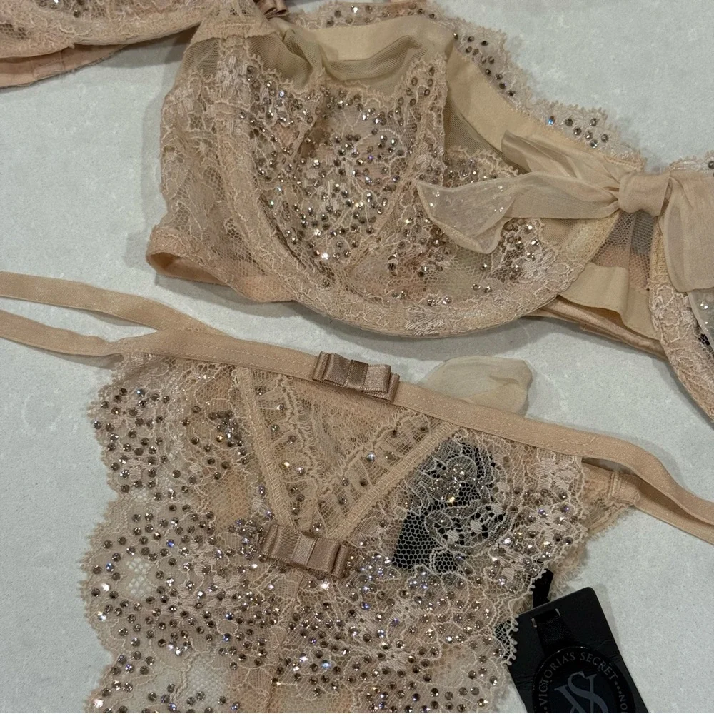 Victoria's Secret Designer Fashion Show Swarovski Crystal Bra & Panty Set - Picture 4 of 16